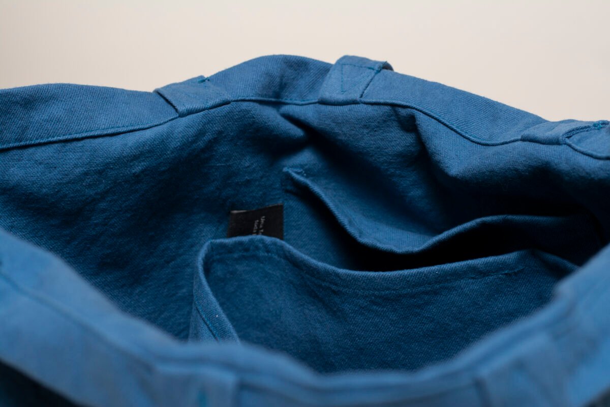 Tote Bag Grande Cuadrada: Azul - Imagen 4
