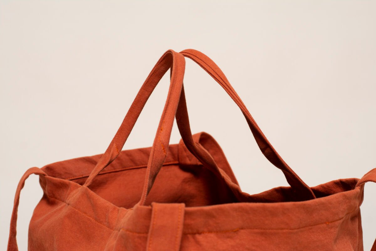 Tote Bag Grande Cuadrada: Ladrillo - Imagen 2