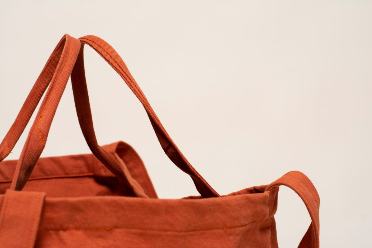 Tote Bag Grande Cuadrada: Ladrillo - Imagen 4
