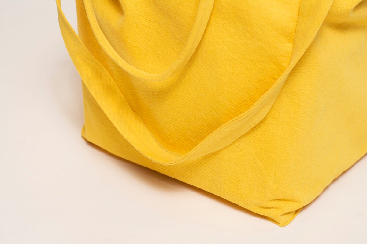 Tote Bag Grande Cuadrada: Amarillo - Imagen 3