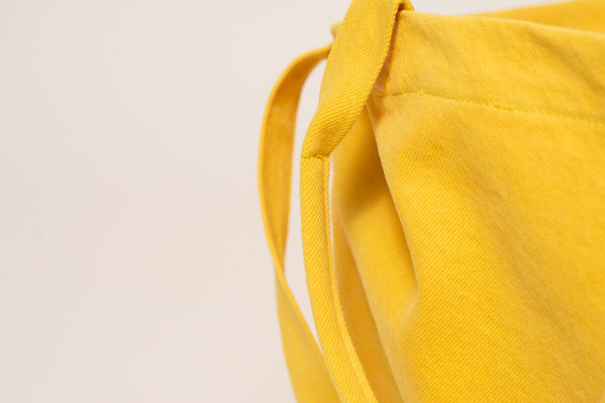 Tote Bag Grande Cuadrada: Amarillo - Imagen 4