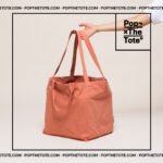 Tote Bag Grande Cuadrada: Salmón